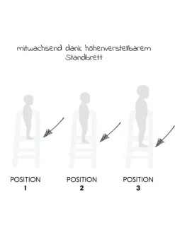 Lernturm / Kinderstuhl für Küche - Learn in weiss