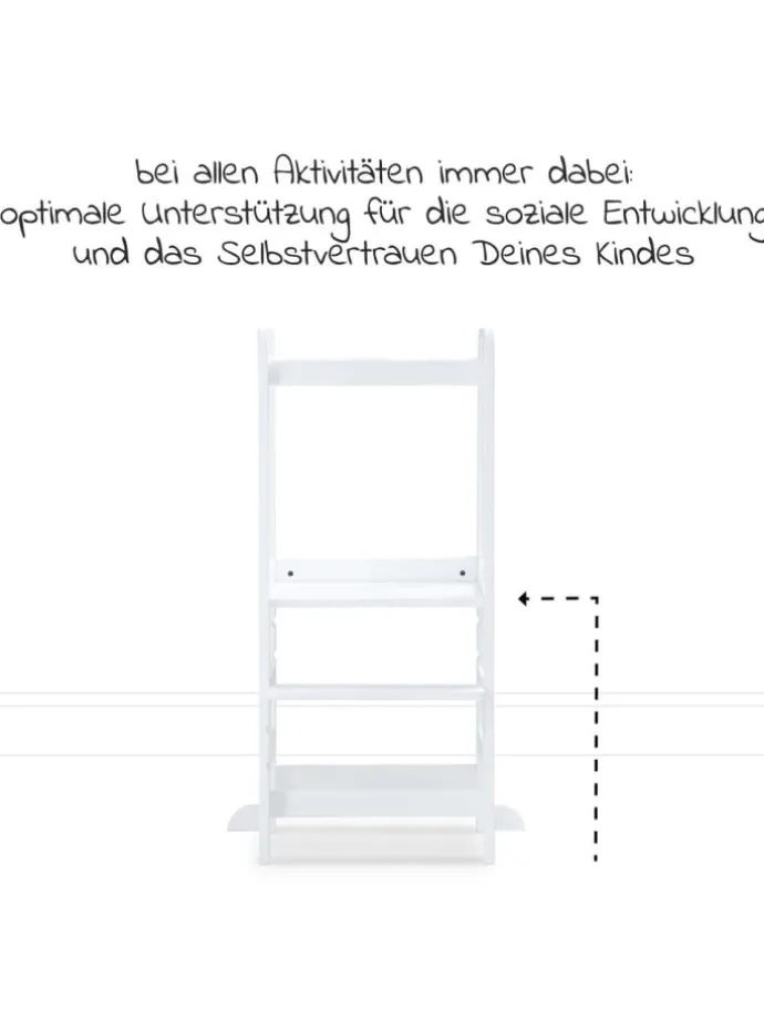 Lernturm / Kinderstuhl für Küche - Learn in weiss