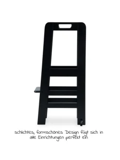 Lernturm / Kinderstuhl für Küche - Learn in schwarz