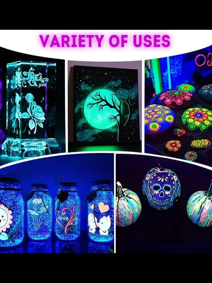 Leuchtfarbe Set 10x Neonfarben fluoreszierend 60ml