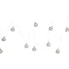Lichterkette "Balls" in Weiß/ Gold/ Silber - (L)120 cm
