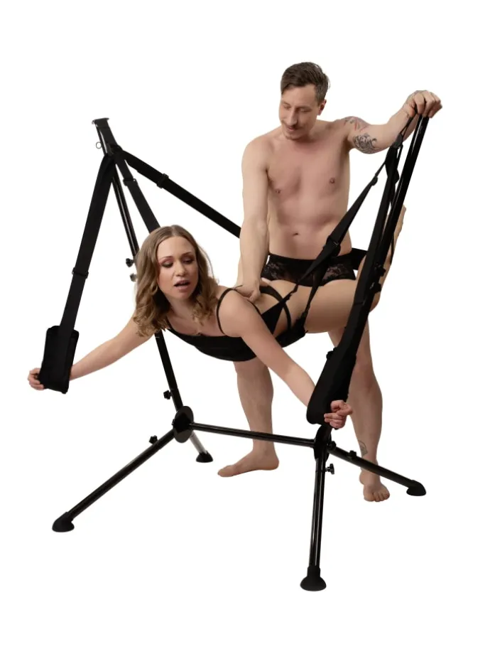 Liebesschaukel Free standing Sex Swing in schwarz