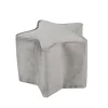 Lil Sofa' Stern-Hocker, bequem, Pouf mit grauem Samtstoff