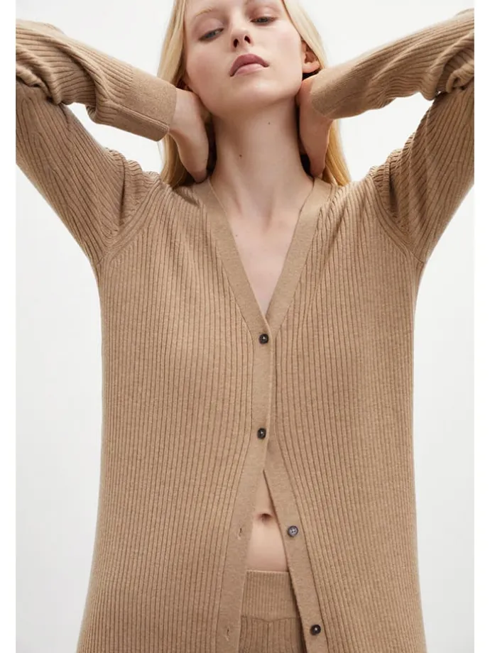 Longcardigan in Beige