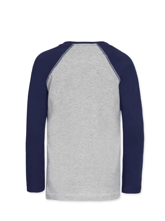 Longsleeve " AEOM " in blau