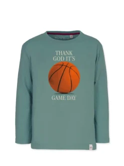 Longsleeve " Game Day " in sage