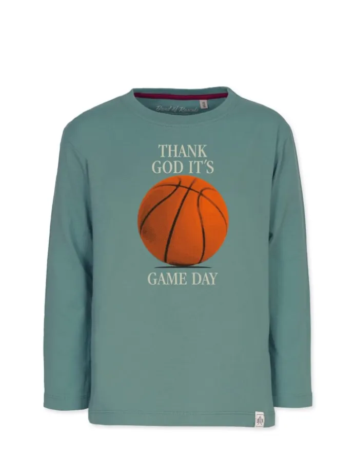 Longsleeve " Game Day " in sage