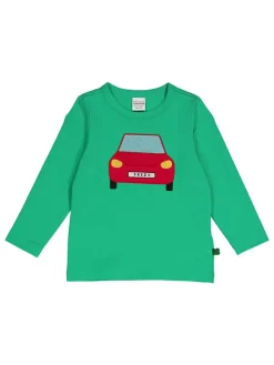 Longsleeve "Hello car" in Grün