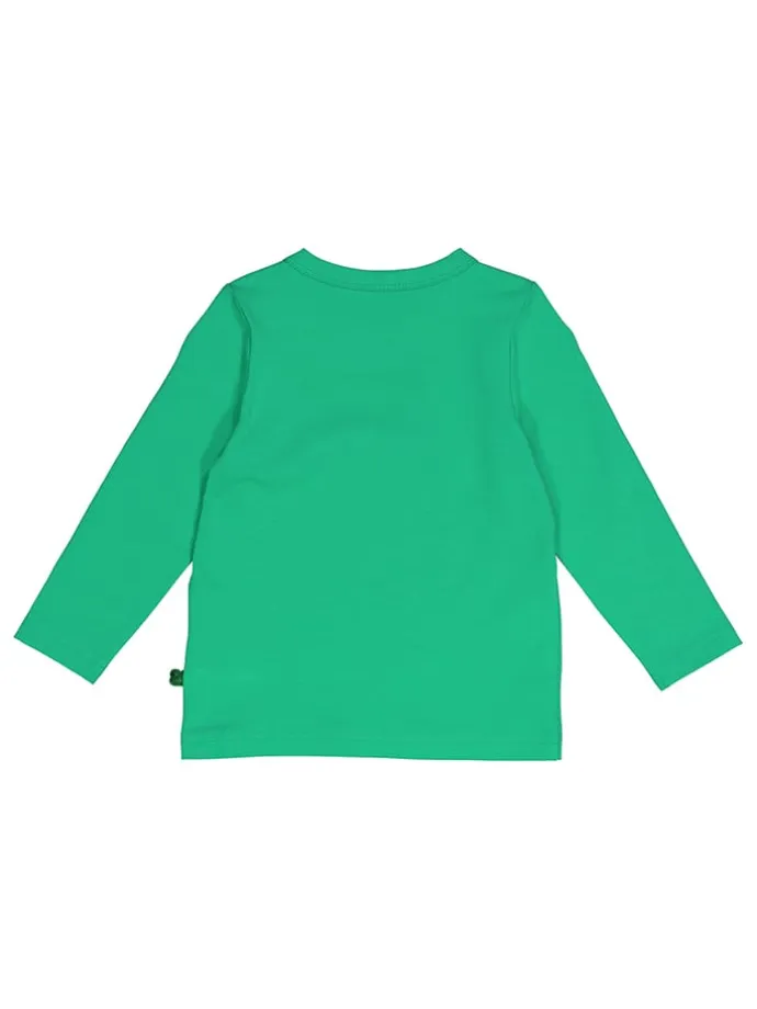 Longsleeve "Hello car" in Grün
