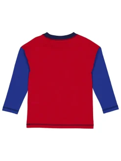 Longsleeve "Ice hockey" in Rot/ Blau
