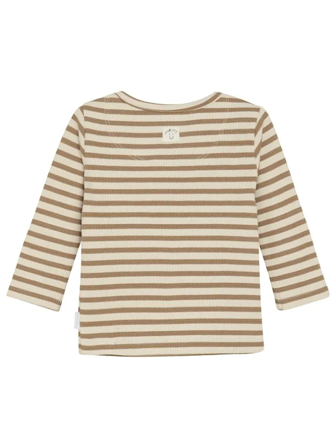 Longsleeve in Beige/ Braun