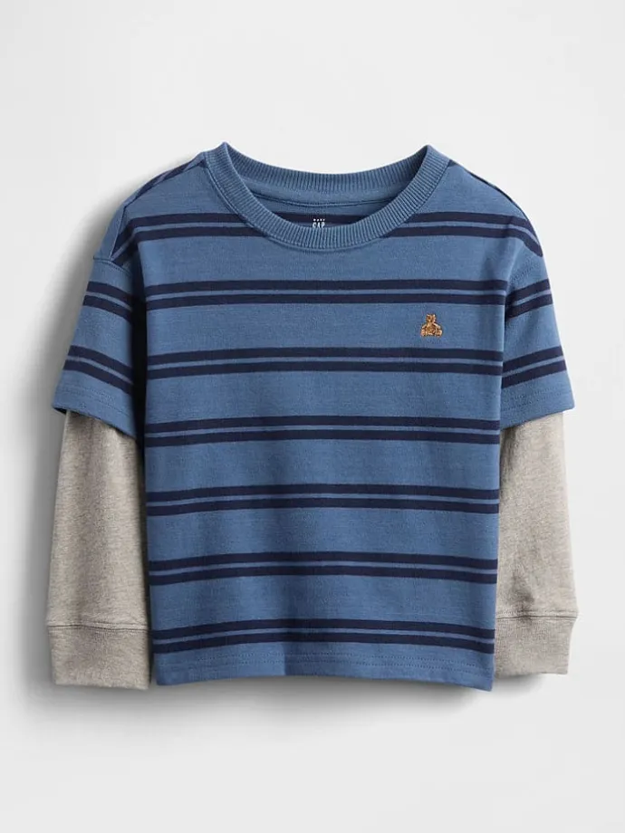 Longsleeve in Blau