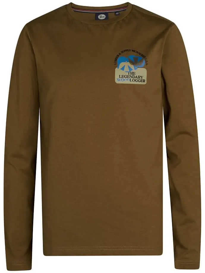 Longsleeve in Braun