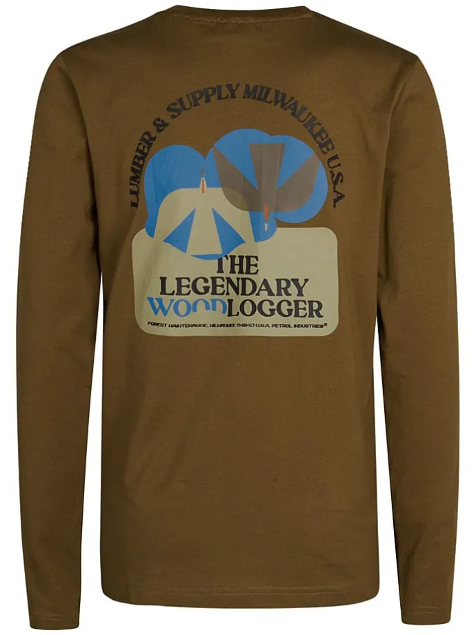 Longsleeve in Braun