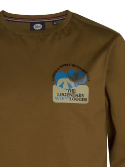 Longsleeve in Braun
