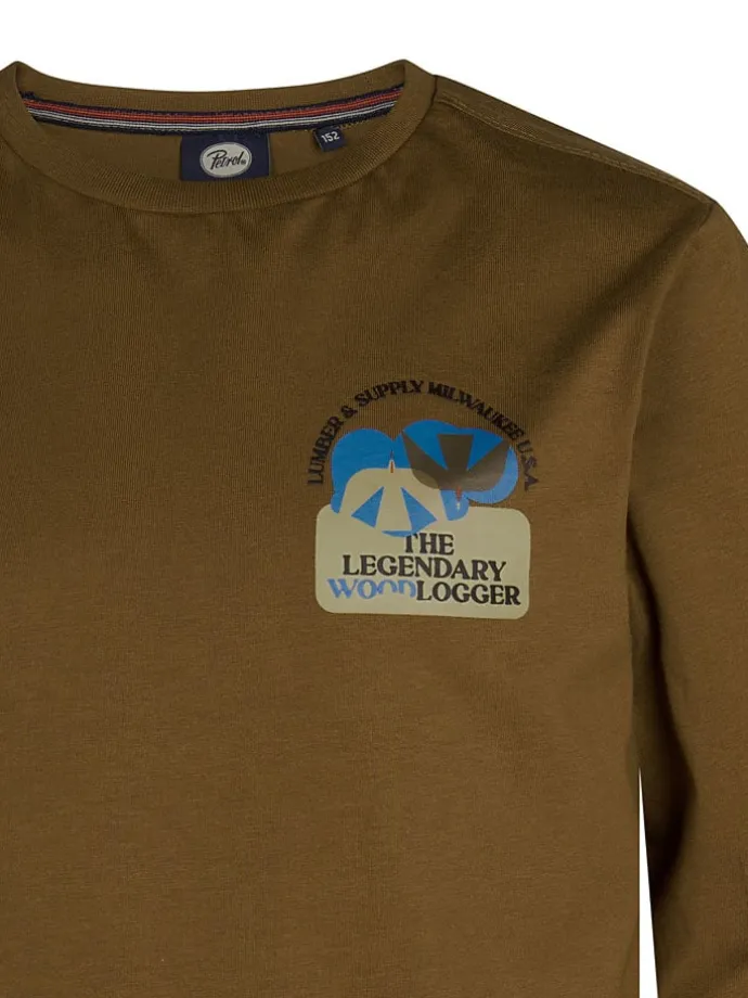 Longsleeve in Braun