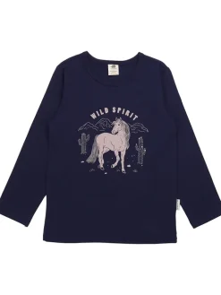 Longsleeve in Dunkelblau