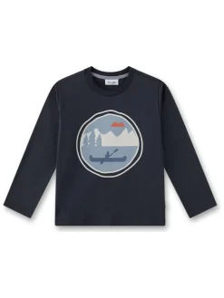 Longsleeve in Dunkelblau