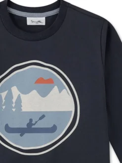 Longsleeve in Dunkelblau