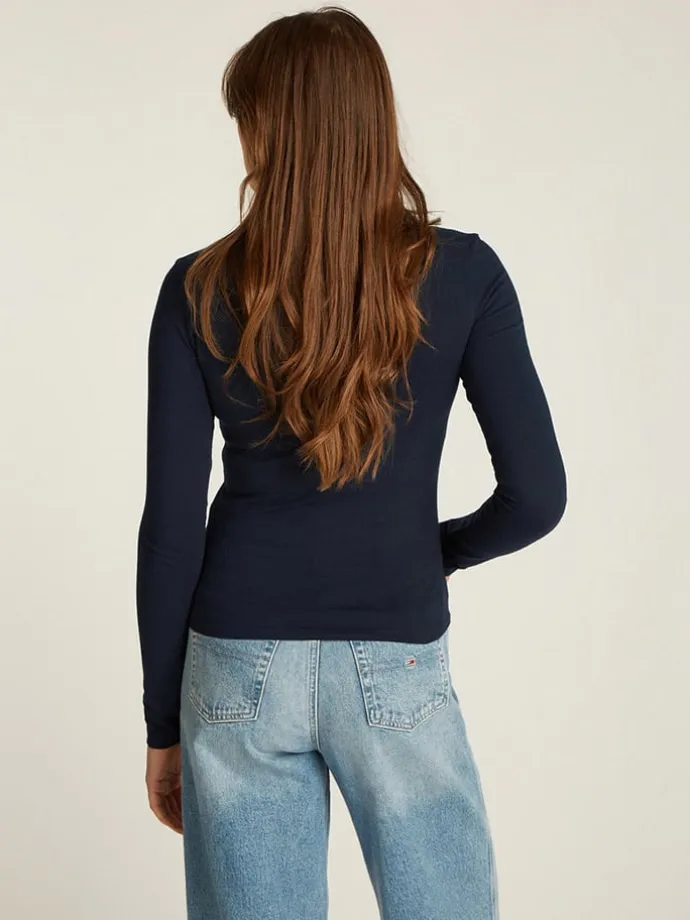 Longsleeve in Dunkelblau
