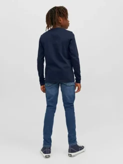 Longsleeve in Dunkelblau