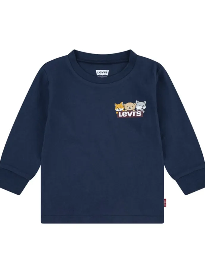 Longsleeve in Dunkelblau