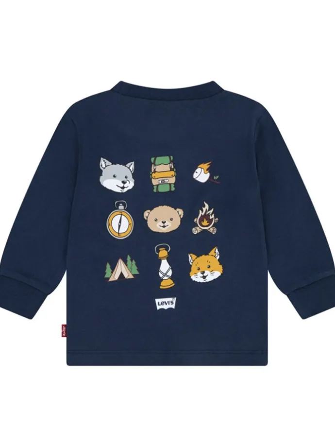 Longsleeve in Dunkelblau