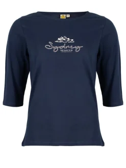 Longsleeve in Dunkelblau