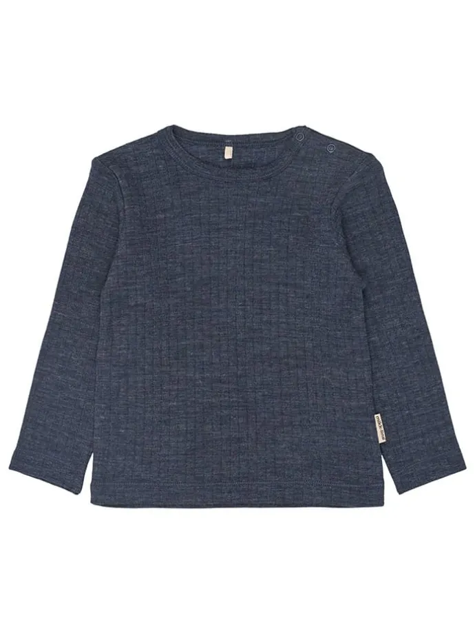 Longsleeve in Dunkelblau