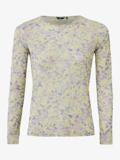 Longsleeve in Flieder/ Gelb