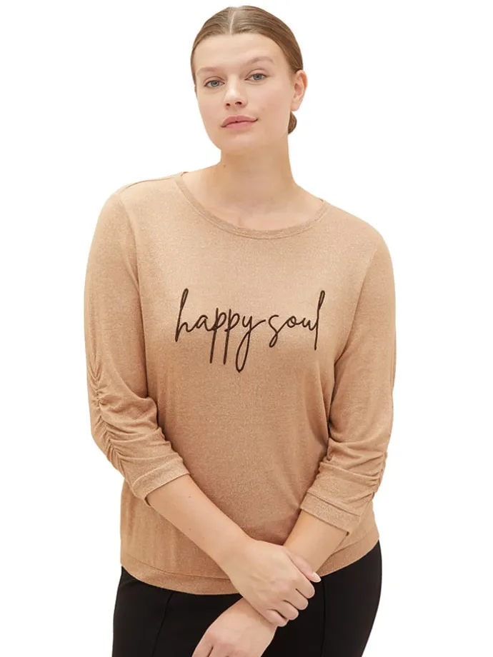 Longsleeve in Hellbraun