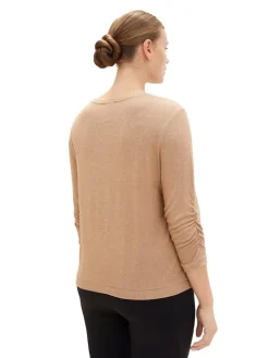 Longsleeve in Hellbraun