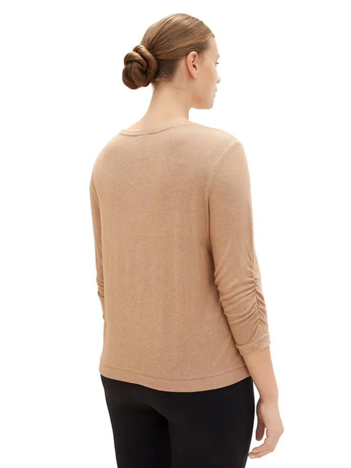 Longsleeve in Hellbraun