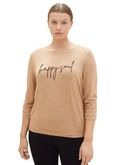Longsleeve in Hellbraun