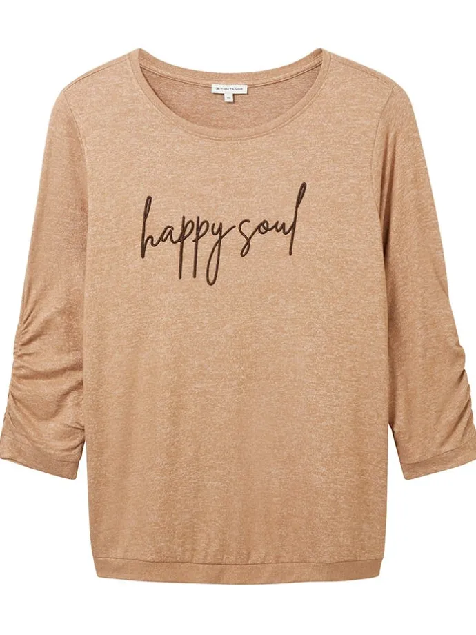 Longsleeve in Hellbraun