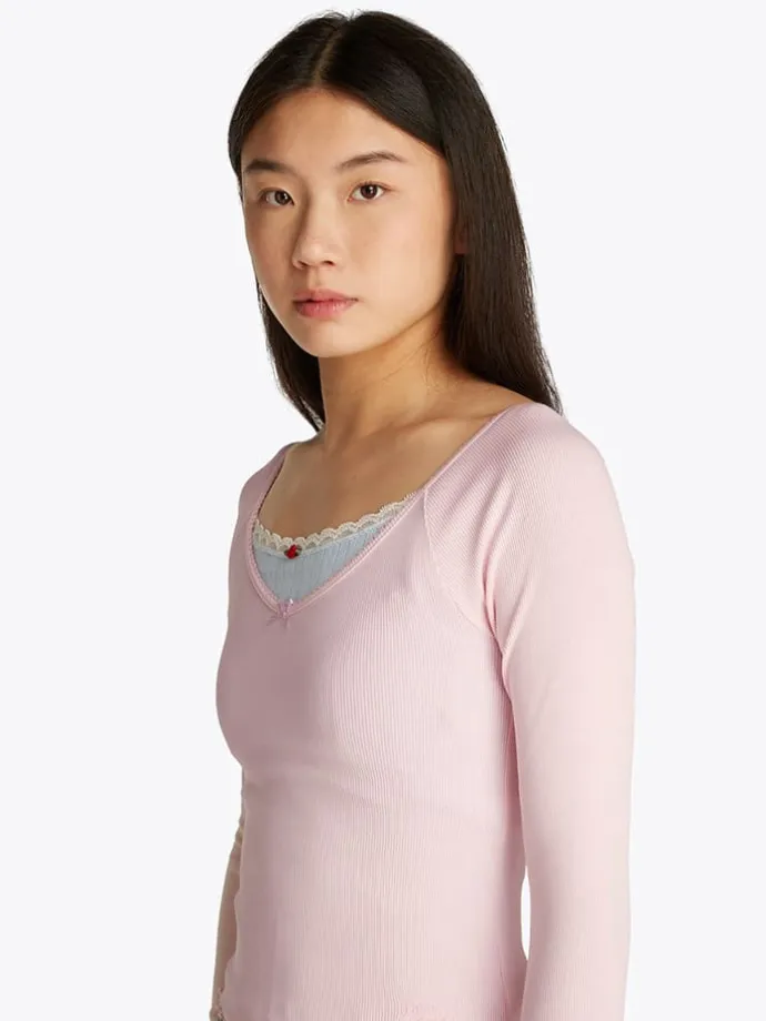 Longsleeve in Rosa