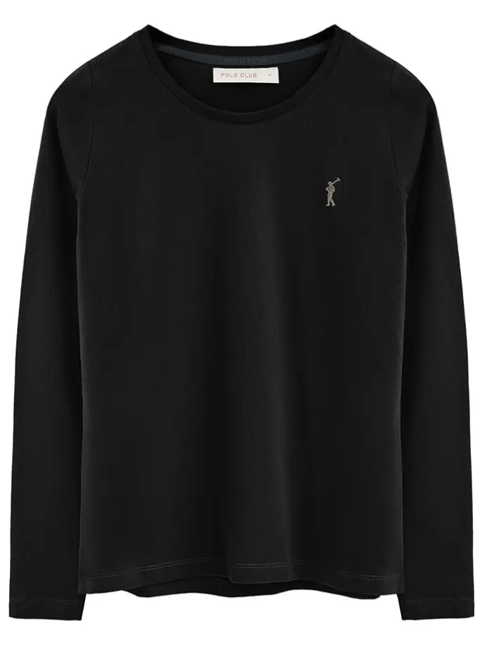 Longsleeve in Schwarz