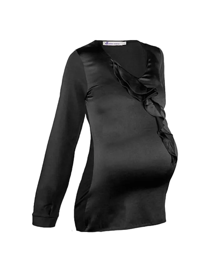 Longsleeve in Schwarz