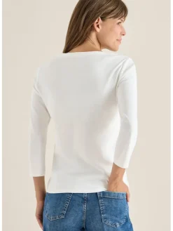 Longsleeve in Weiß