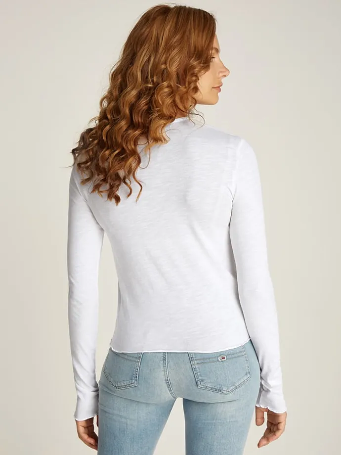 Longsleeve in Weiß