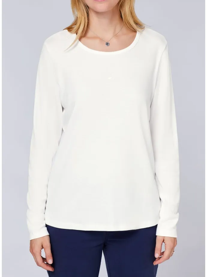 Longsleeve in Weiß