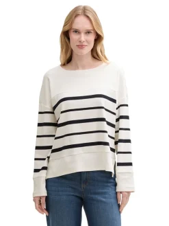 Longsleeve  in Weiß/ Schwarz