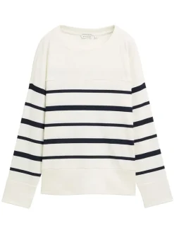 Longsleeve in Weiß/ Schwarz