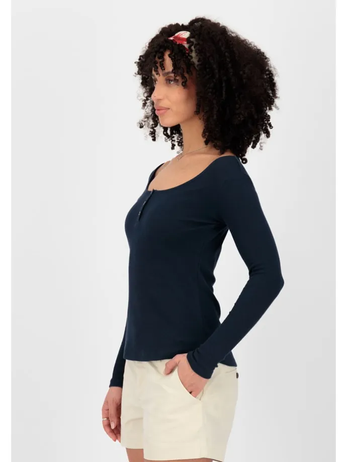 Longsleeve "Marti" in Dunkelblau