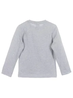 Longsleeve "Mickey" in Grau/ Bunt