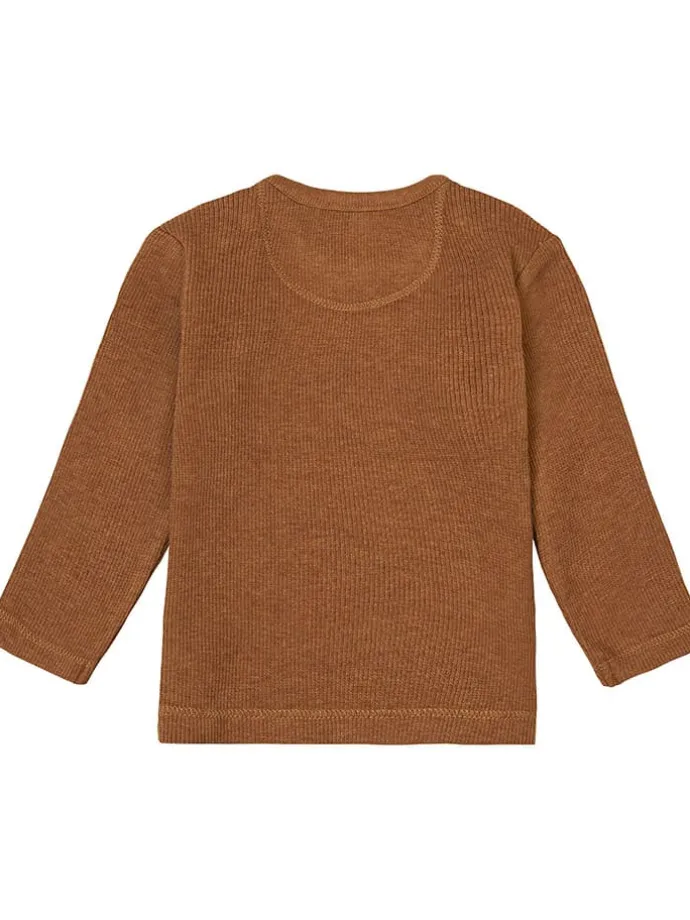 Longsleeve "Natal" in Hellbraun