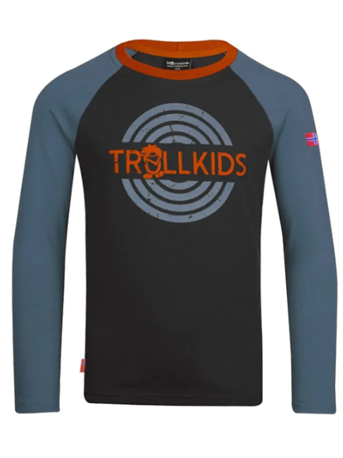 Longsleeve "Preikestolen" in Dunkelblau/ Hellblau