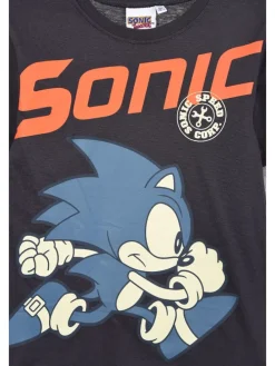Longsleeve "Sonic" in Anthrazit/ Grau