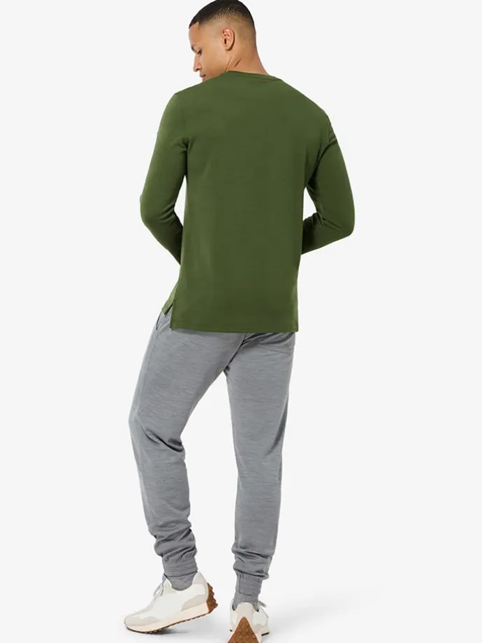 Longsleeve "Wooden Planks Brush" in Khaki