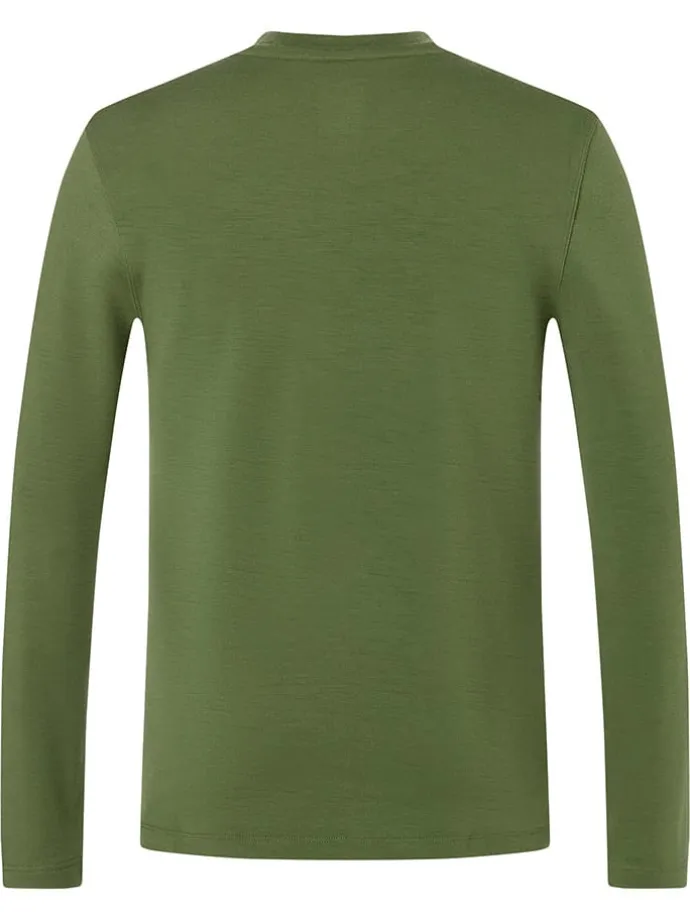 Longsleeve "Wooden Planks Brush" in Khaki